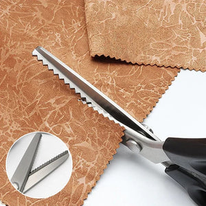 Zig Zag Dressmaking Tailor Leather Handicraft Fabric Scissor