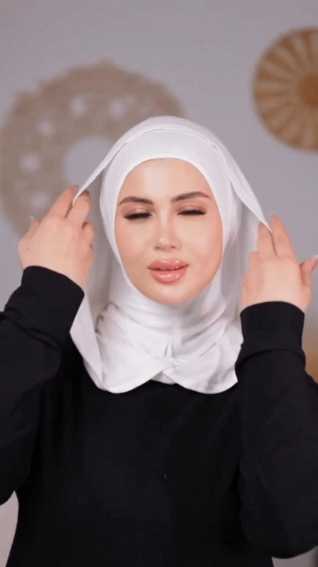Easy Slip-On Hijab with Hood