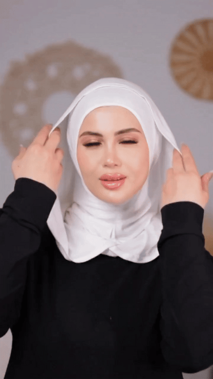 Easy Slip-On Hijab with Hood