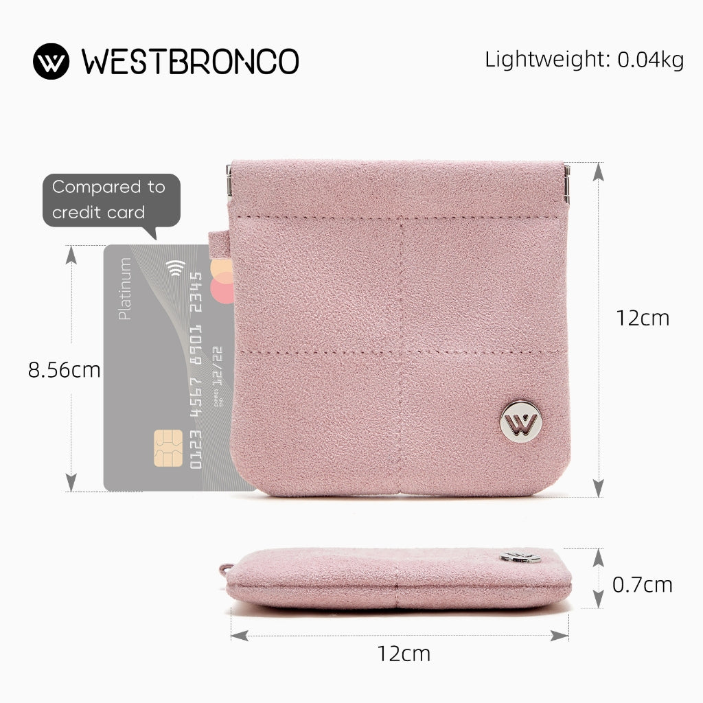 Luxury Suede Mini Wallet