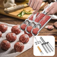 4-Tube Meatball Maker / Kofta Maker Tool
