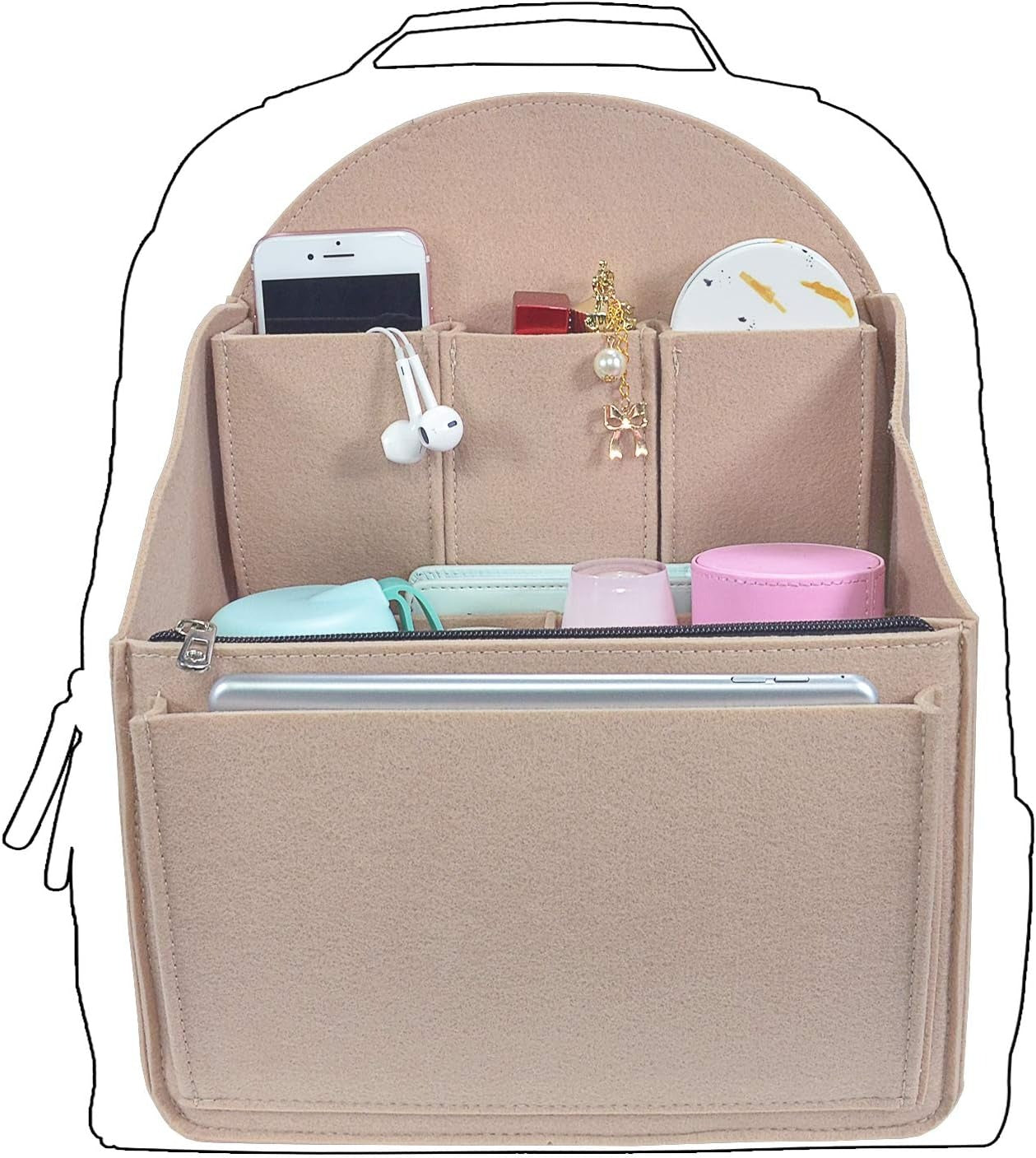SmartCarry Felt Backpack Organizer