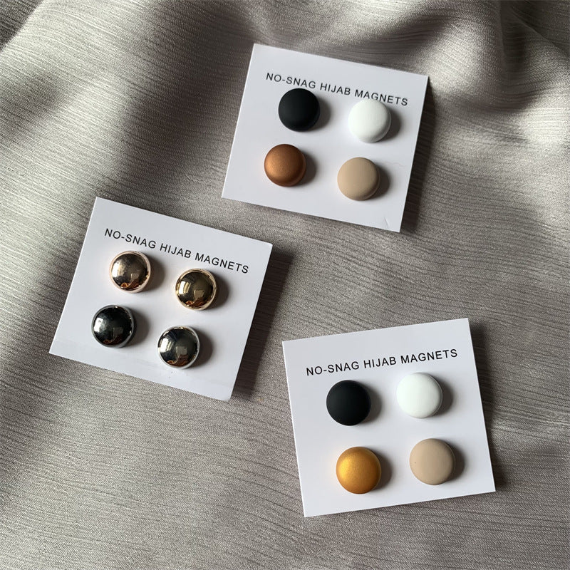 Strong Magnetic Scarf Pins  (4 Pairs)