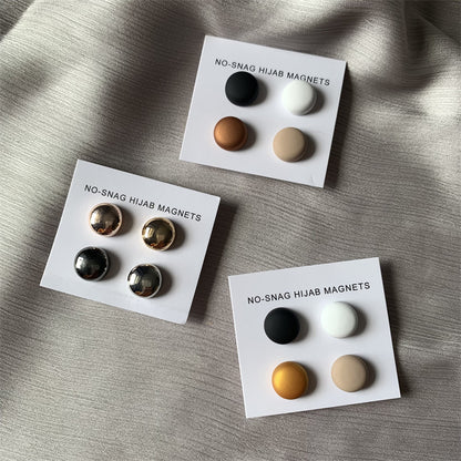 Strong Magnetic Scarf Pins  (4 Pairs)