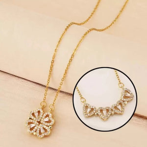 18K Gold Plated Love Magnetic Pendant Necklace for Women