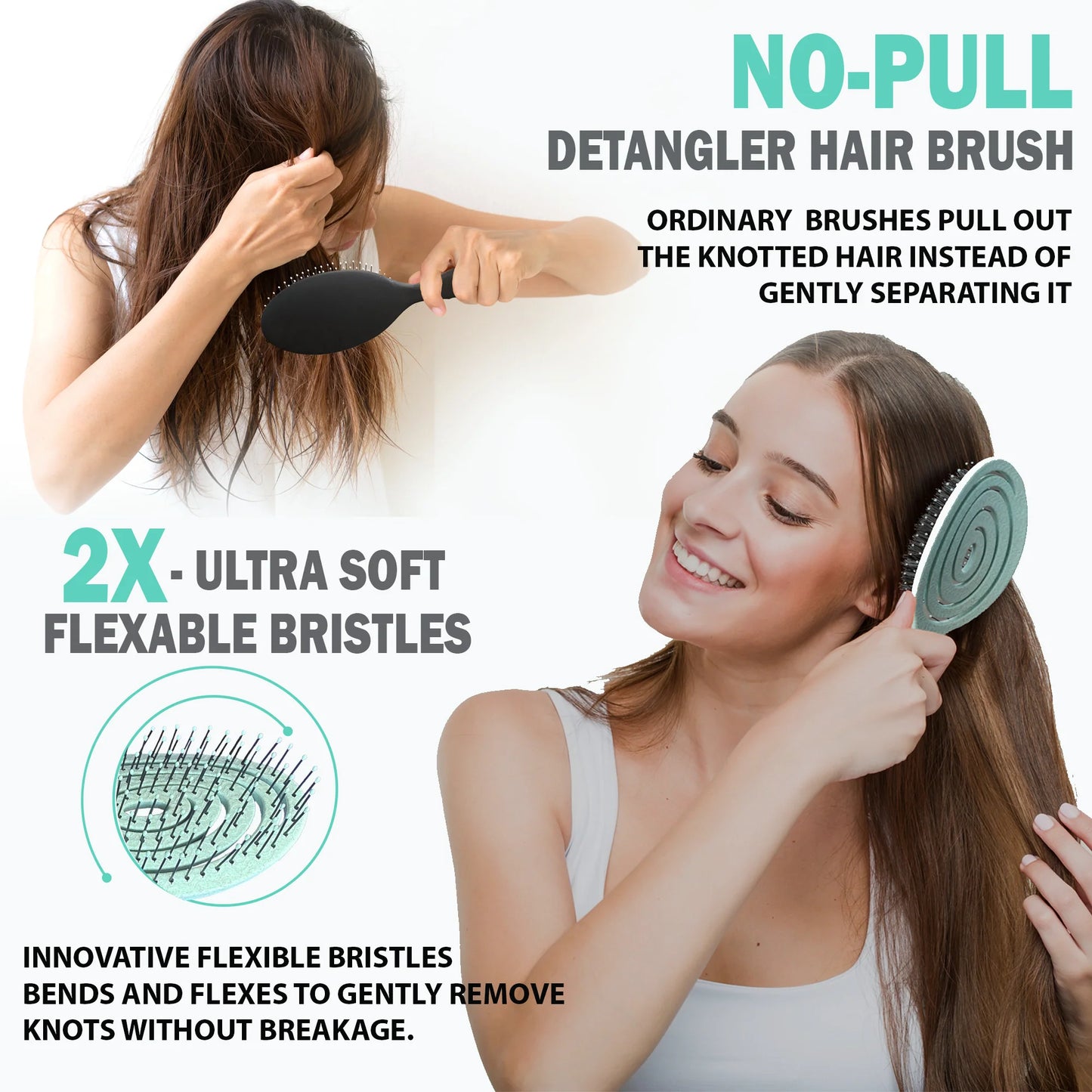 Multifunctional Curling, Styling & Detangling Hair Brush