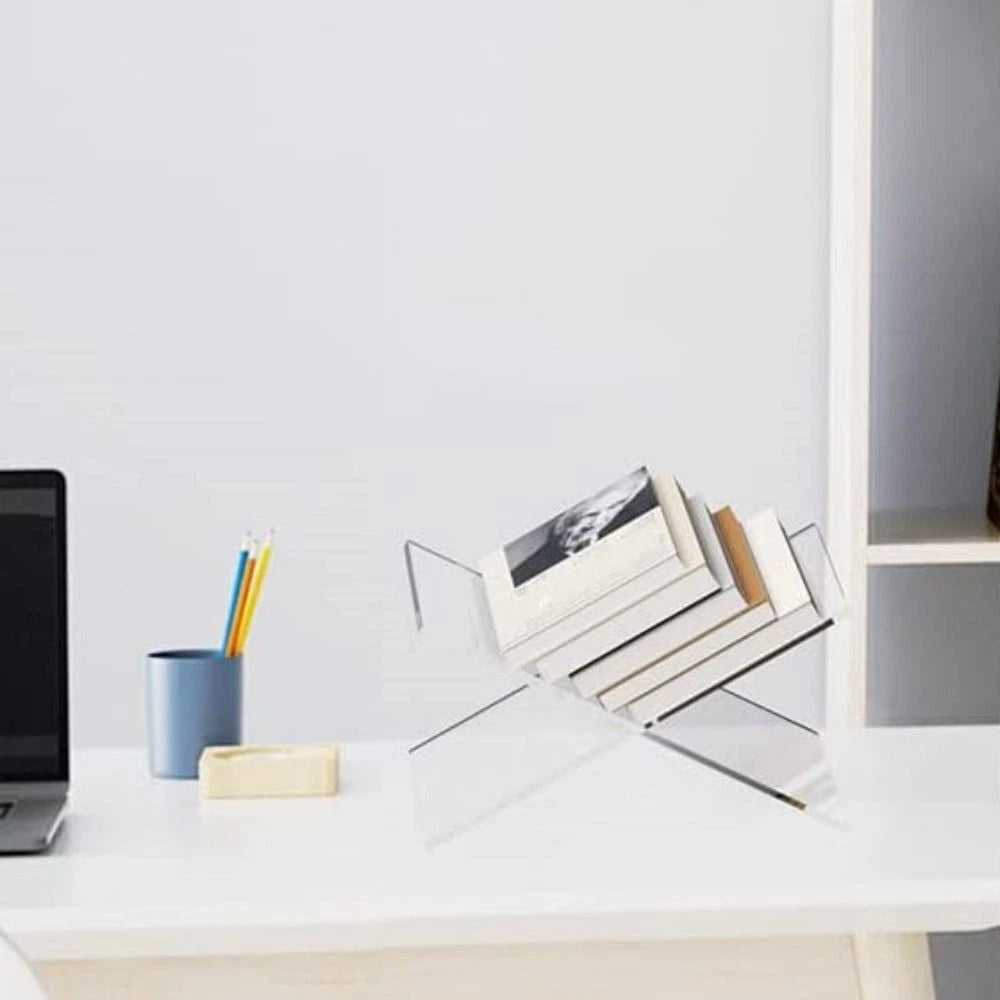 Multifunctional Acrylic Book Display Stand – X Shape