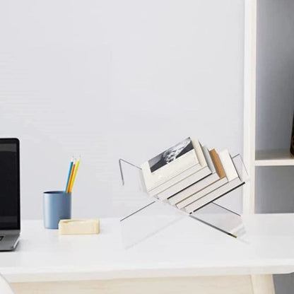 Multifunctional Acrylic Book Display Stand – X Shape