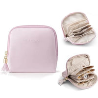 Travel Jewellery Bag – Compact Waterproof PU Leather Jewellery Organizer