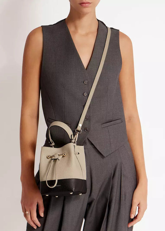 Crescent Wallet And Crossbody Bag in Grain Leather